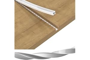 BTF-LIGHTING Silicone LED Channel System 16.4Ft/5M 12x12mm Milky White Cover Flexible DIY Spotless Neon Tube for ≤10mm Width 