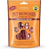 PET MUNCHIES Chicken and Cheese Dog Treats 100g 8 Pack Premium Chews