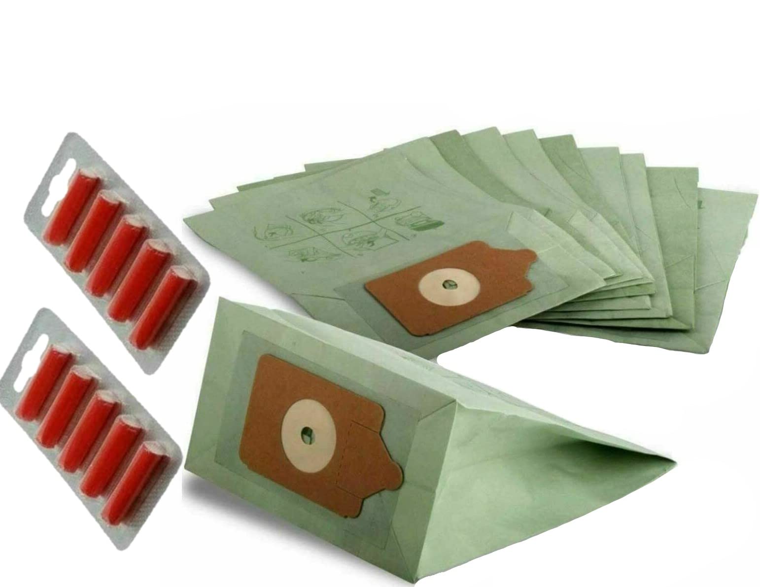 Utiz 10 x Double Layer Paper Dust Bags & 10 x Fresheners For Numatic Henry Hoover Hetty Edward James Vacuum Cleaners