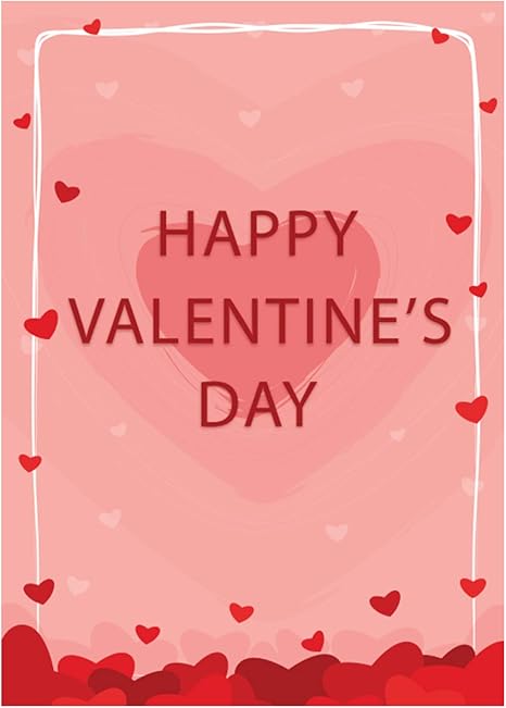 Bannerbuzz Happy Valentine S Day Little Hearts Greeting Card