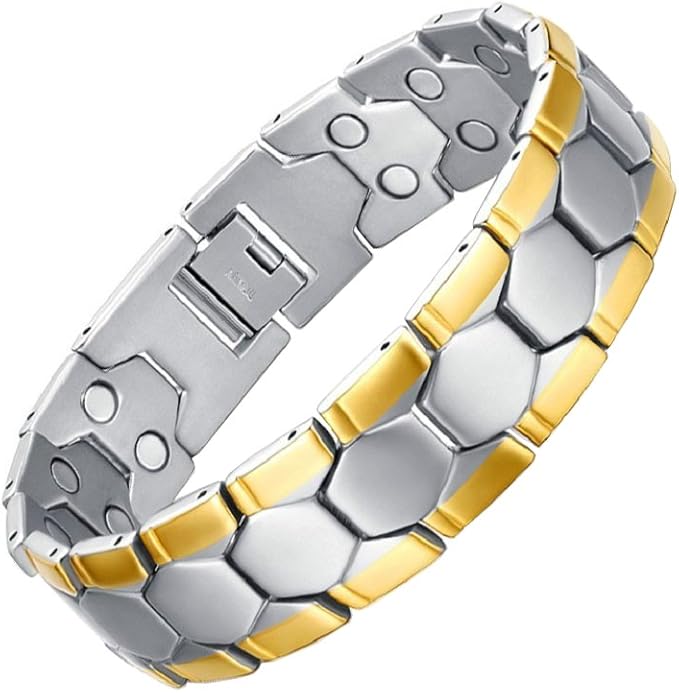 Schutz Armband Heilung Und Kraft Moocare Bicolor Gesundheit heilende magnetische Armband für Männer