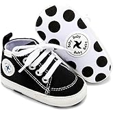 Baby Girls Boys Shoes Soft Anti-Slip Sole Newborn First Walkers High Top Canvas Denim Unisex Infant Sneaker