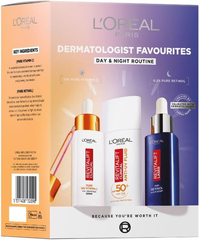 L'Oreal Paris Dermatologist Favourites Giftset 3-Piece Vitamin C SPF Retinol