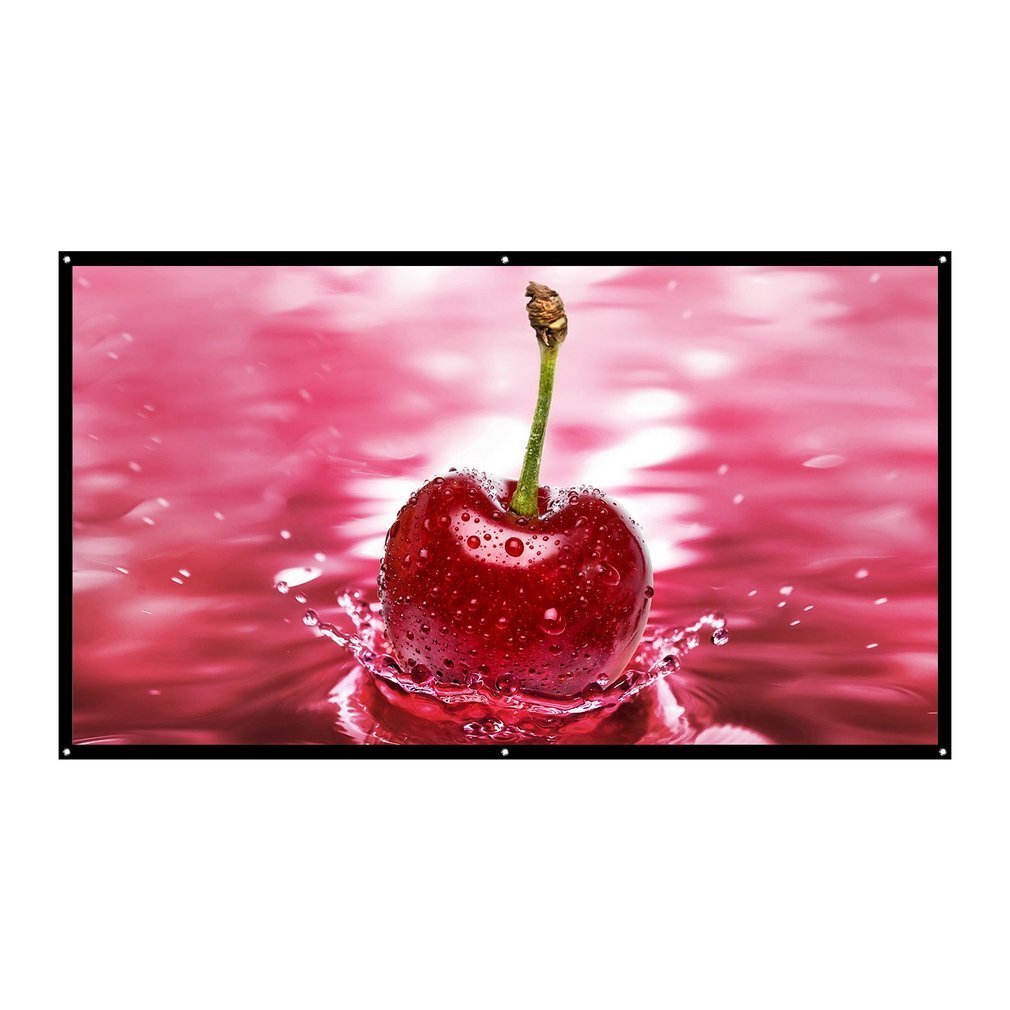 Pantalla para proyector LESHP x mm PVC home cine : HD desplegable