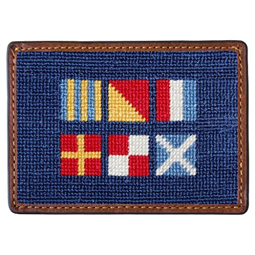 Got Rum Needlepoint Credit Card Wallet in Navy by Smathers & Branson