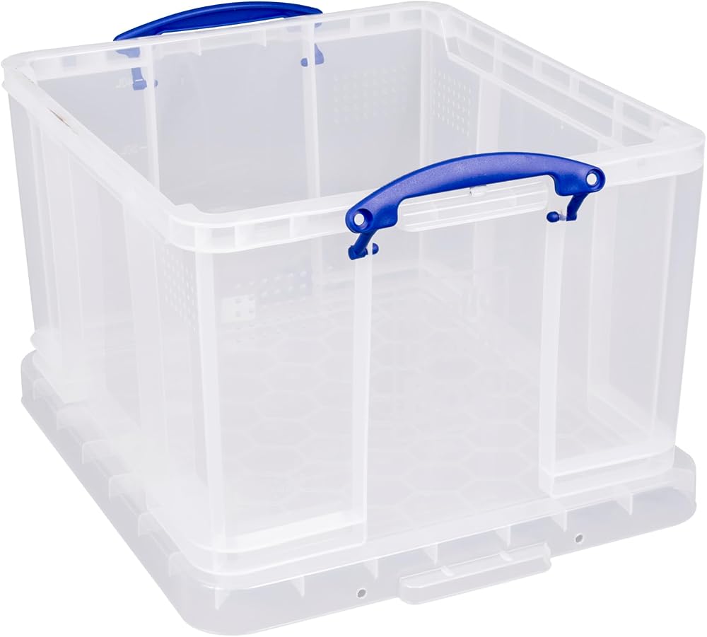 Really Useful Box 42 Litre Clear Storage Container with Lid