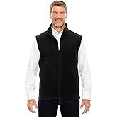Core 365 Men's Tall Journey Fleece Vest, 5XT, Black 703