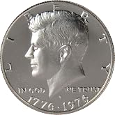 1976 S Kennedy Bicentennial Half Dollar Clad Proof 50c Coin | Collectible Coin: Kennedy Half Dollar, 1976-S, Copper-Nickel Clad, Choice Proof