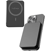 myCharge CliqAir 10000mAh Magnetic Power Bank &ndash; Ultra-Thin 0.5" Design | 15W Fast Wireless Charging | 20W PD USB-C Port | Powerful Magnetic Hold | Perfect for Travel, Work, or Everyday Use | Black