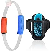 Leg Strap for Switch Sports, Accessories Kit for Switch Ring Fit Adventure, 1 Switch Leg Strap and 2 Ring-Con Grips (DOES NOT INCLUDE the RING)