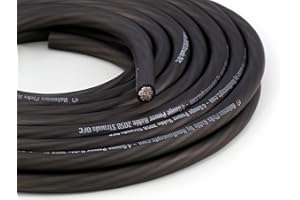 KnuKonceptz Kolossus Flex Kable 4 Gauge Power Wire Black OFC (Sold in 5 Foot increments)