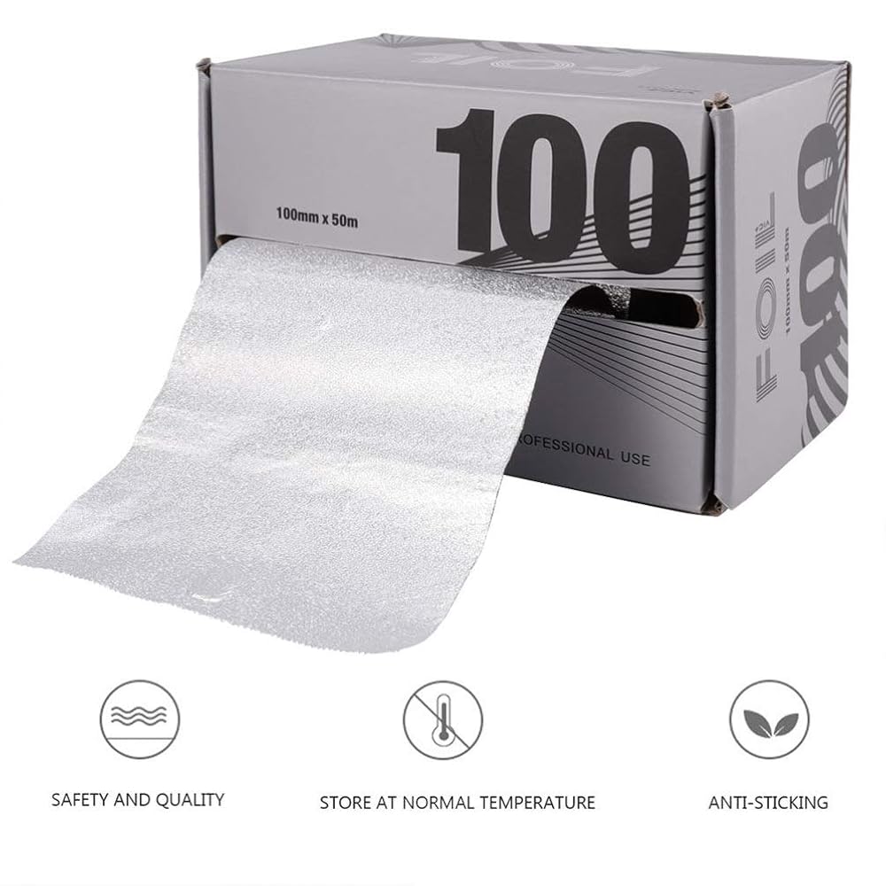 Aooty 1 Box Foil Roll for Hair Aluminum Foil for Hair Professional