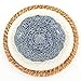 Koyal Honey Brown Rattan Charger Plate, 4-Pack