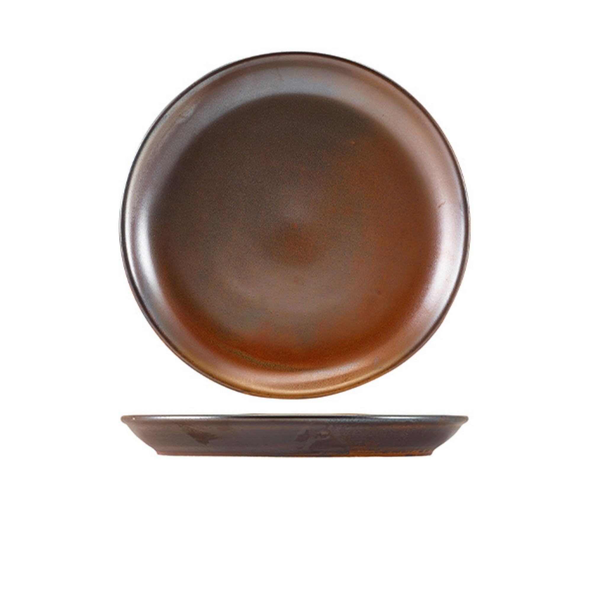 Genware Terra Porcelain, Rustic Copper, Coupe Plate, 240mm, CP-PRC24, Pack of 6