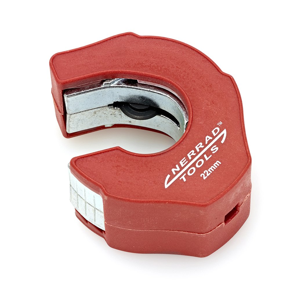 NERRAD Tools NT3022 Ratchet Action Copper Tube Cutter, Red/Silver, 22 mm