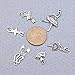 PH PandaHall 30pcs 6 Styles Ballet Theme Charms Antique Silver Alloy Pendants Charms for DIY Necklace Bracelet Jewelry Making
