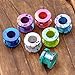 PiercingJ 14pcs Mixed Colors Punk Acrylic Screw Tunnel Stretcher Ear Stretching Kit 12g 8g 6g 4g 2g 0g 00g 1/2