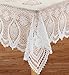 Miles Kimball White Vinyl Lace Tablecloth - 70