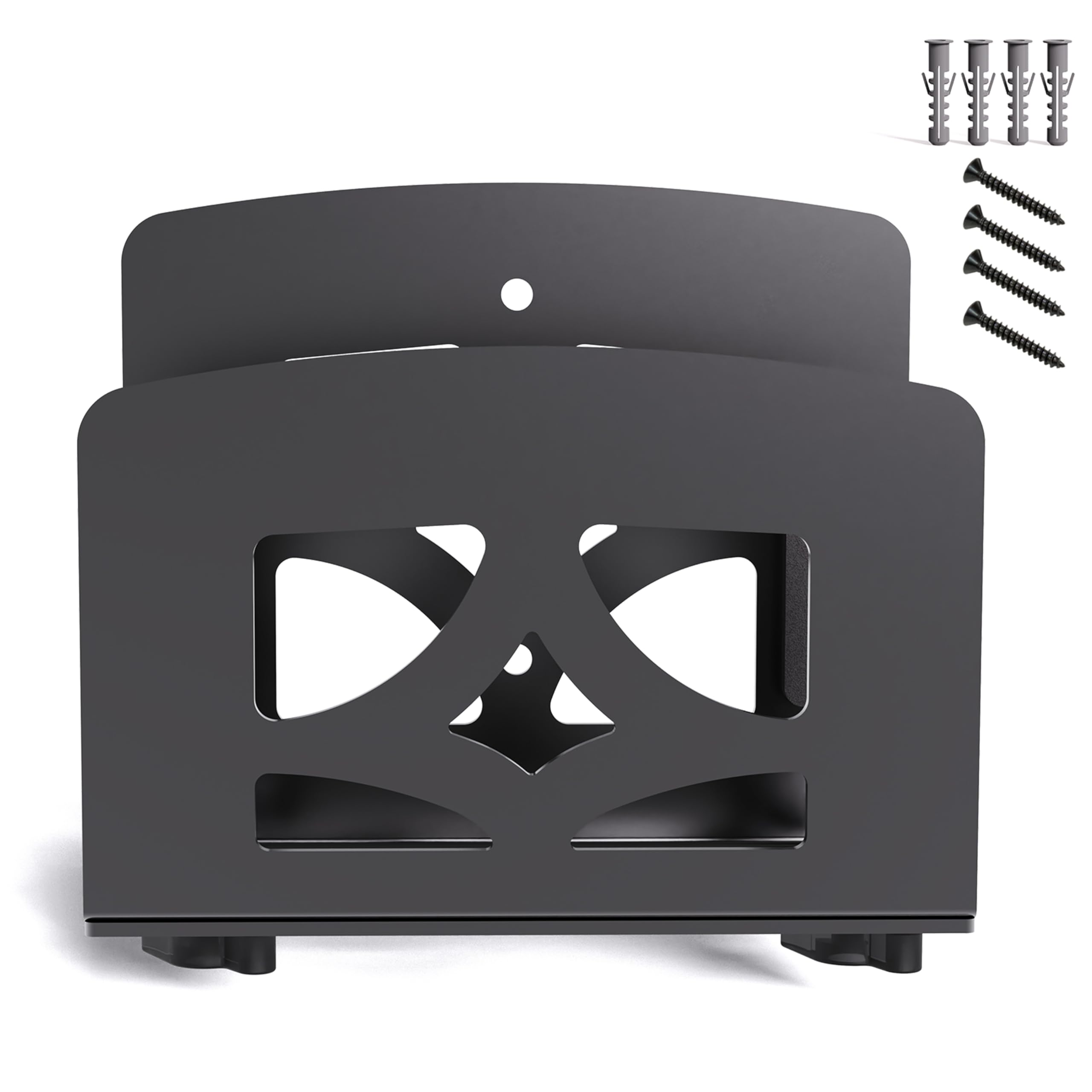 Photo 1 of Adjustable Small Device Wall Mount or VESA Mount Behind Monitor, Cable Box Holder, Wifi Router Stand, Modems Mount Rack, for Streaming Media Player/Switch/WII/Power/Mini pc/mac Mini/OptiPlex MFF etc