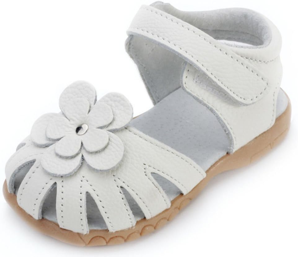 Girls Genuine Leather Cloesed Toe Summer Sandals(Toddler/Little Kid)