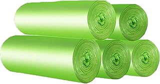 Bio-Müllbeutel 30 Liter, 100 St Reissfeste Abfallsäcke, Küchen Lebensmittel Abfallbeutel, 100% Kompostierbar & Biologisch abbaubar Beutel Abfall Tüten aus Maisstärke mit EN13432 Zertifizierung