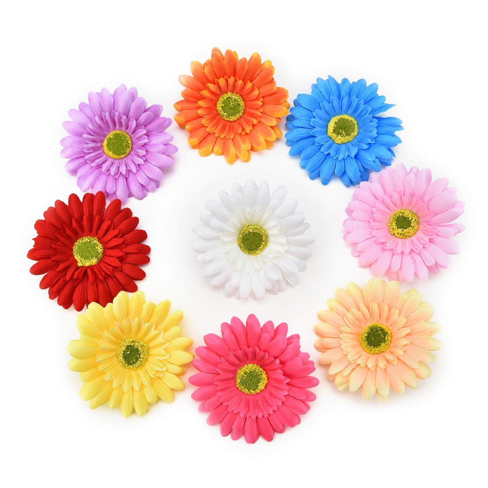 Fake Flower Heads In Bulk Wholesale For Crafts Silk Sunflower Rose