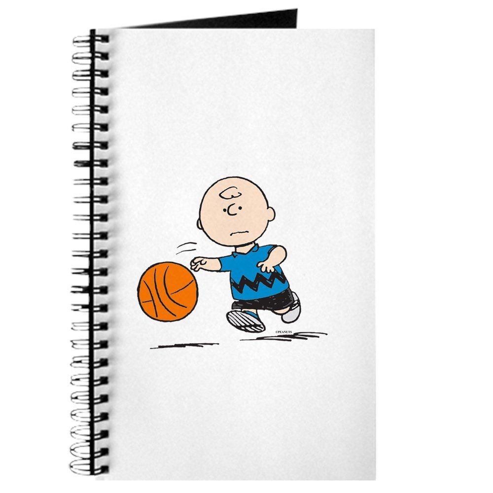CafePress - Diario de baloncesto marrón con espiral, cuaderno ...