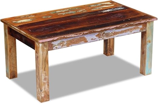 Amazon Com Festnight Rustic Coffee Table Reclaimed Wood Sofa And