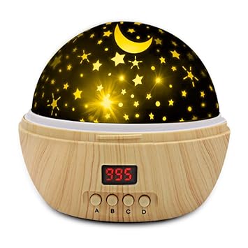 moon and stars night light projector