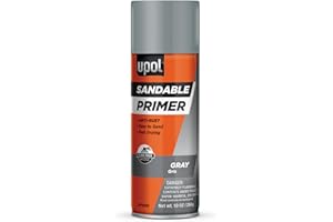 U-POL Sandable Primer, Fast-Drying, Durable & All-Purpose Primer Spray With Anti-Rust Technology, Gray, 10 oz