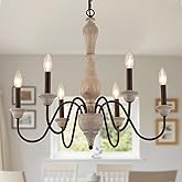 MEIXISUE French Country Chandelier,Farmhouse Vintage Antique Chandelier Pendant Light Fixtures for Kitchen Island Dining Room