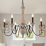 MEIXISUE French Country Chandelier,Farmhouse