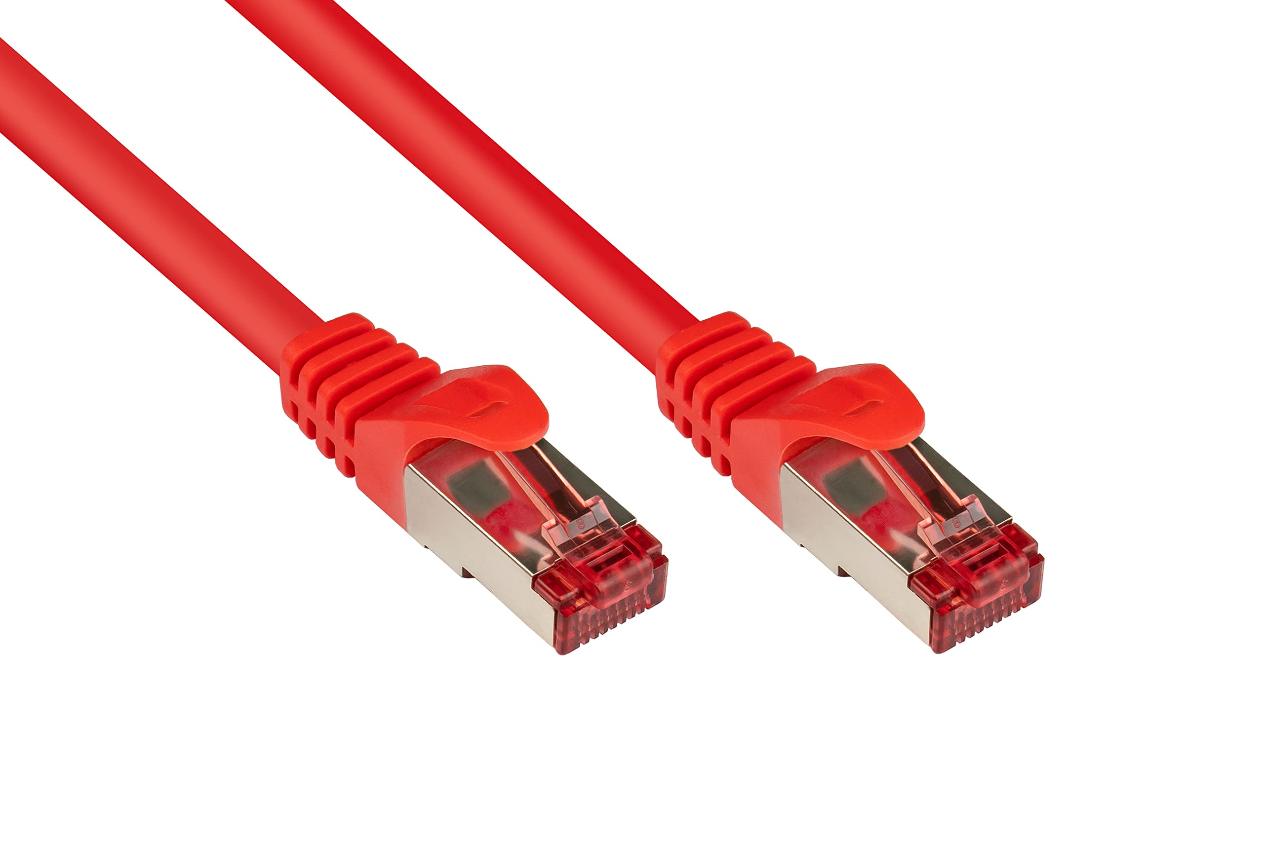 Alcasa 8060-002R networking cable - networking cables (Cat6, S/FTP (S-STP), RJ-45, RJ-45, Male/Male, Red) โ image 1