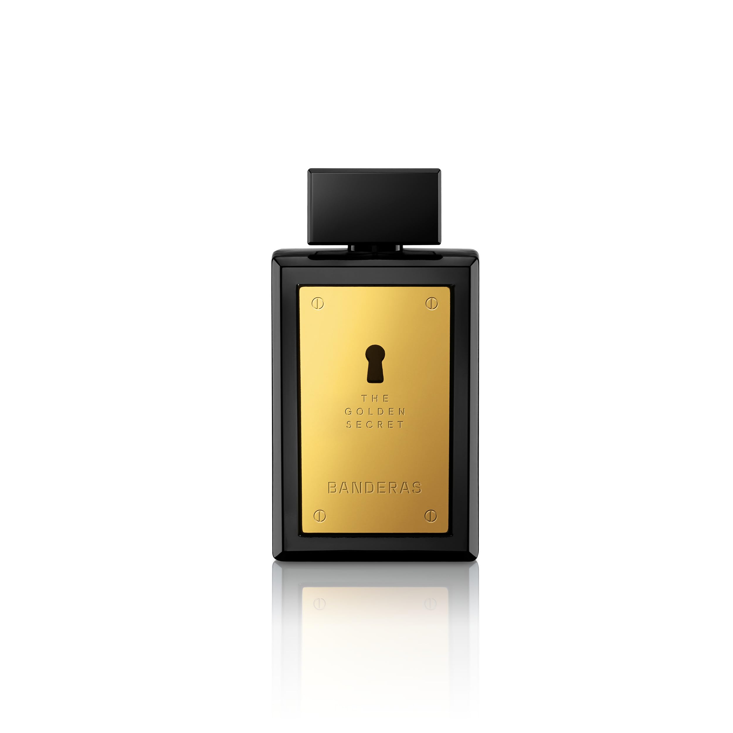 Banderas Perfumes - The Golden Secret - Eau de Toilette Spray for Men - Long Lasting - Masculine, Casual and Elegant Fragrance - Mint, Apple and Spicy Notes - Ideal for Day Wear - 100 ml