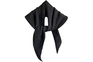 TYATVS Knit Triangle Scarf for Women Knitted Head Scarf Y2k Bandana Fisherman Downtown Girl Aesthetic Accessories