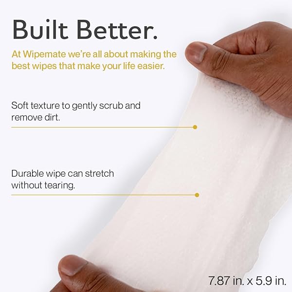 WIPEMATE PREMIUM SUEDE CLEANER WIPES, INDIVIDUALLY PACKAGED QUICK WIPES FOR HOME OR TRAVEL, REMOVES DIRT, GRIME & STAINS, CLEANING WIPES FOR SUEDE SHOES, BOOTS, BAGS, ETC. – 20 COUNT [TWO PACK]