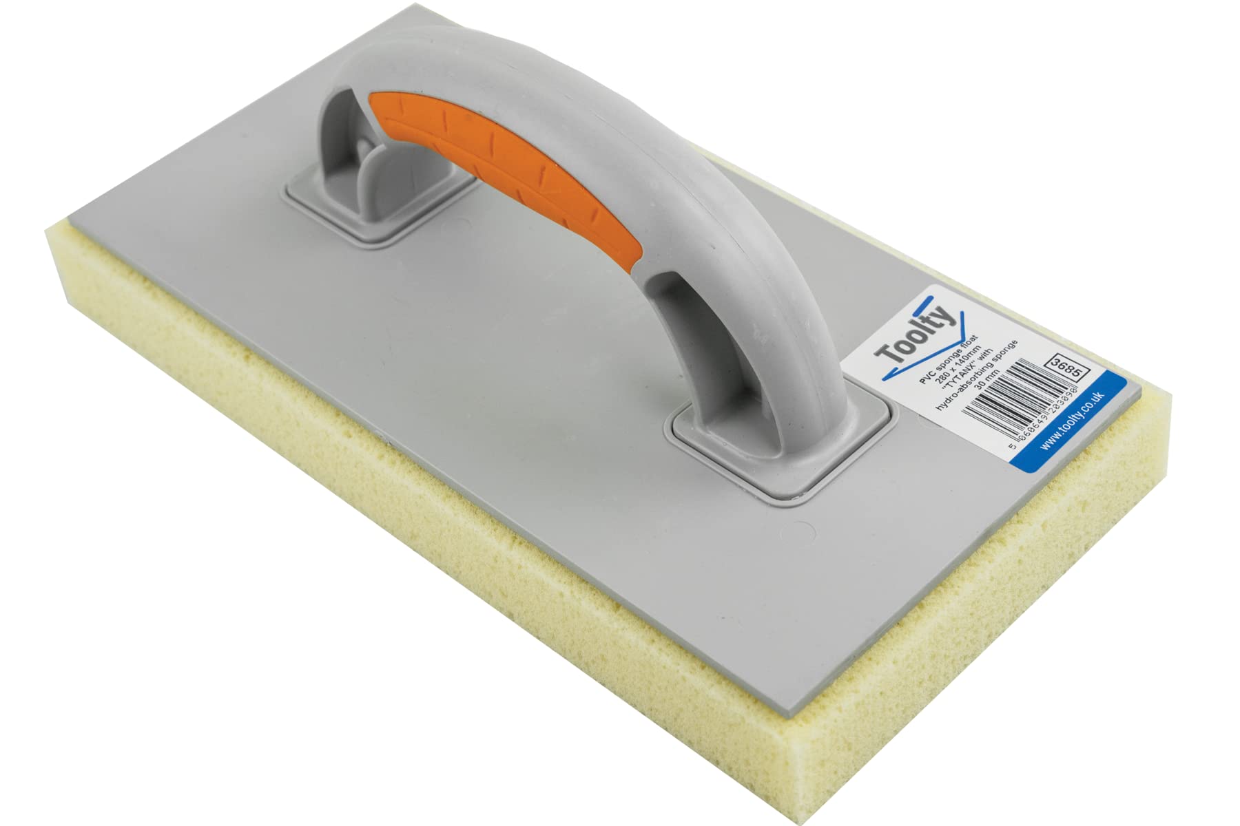 Toolty PVC Sponge Float - 280 x 140mm - Water-Absorbing Sponge - for Brick, Concrete, Stucco, Tiles and Wallpaper - DIY - TLTY-3685