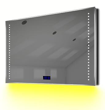 Diamond X Collection Bella Digitaler Badezimmerspiegel mit Beleuchtung