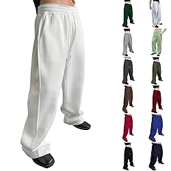 Baggy Sweatpants Men Wide Leg Sweats Pants Loose