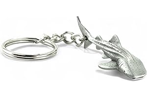 BIG BLUE BY ROLAND ST JOHN Ocean Themed Keychains | Whale Shark | Sea Turtle | Hammerhead | Dolphin | Reef Shark | Original Design By Roland St John