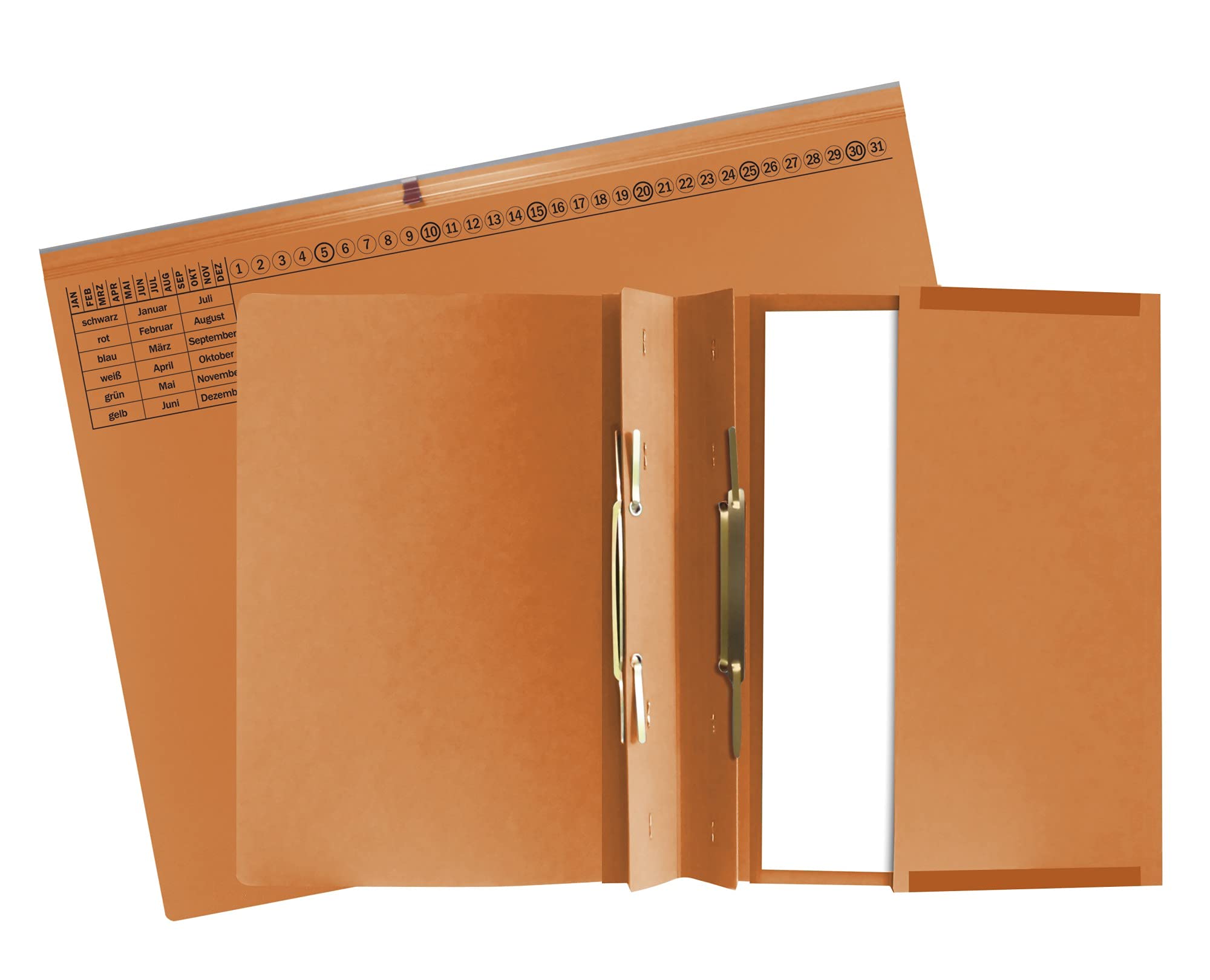 Exacompta - Ref. 370409B - box of 25 hanging folders hook 1 ply orange
