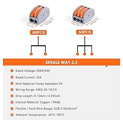 Delgada 110pcs Quick Splicing Wire Connector Nuts
