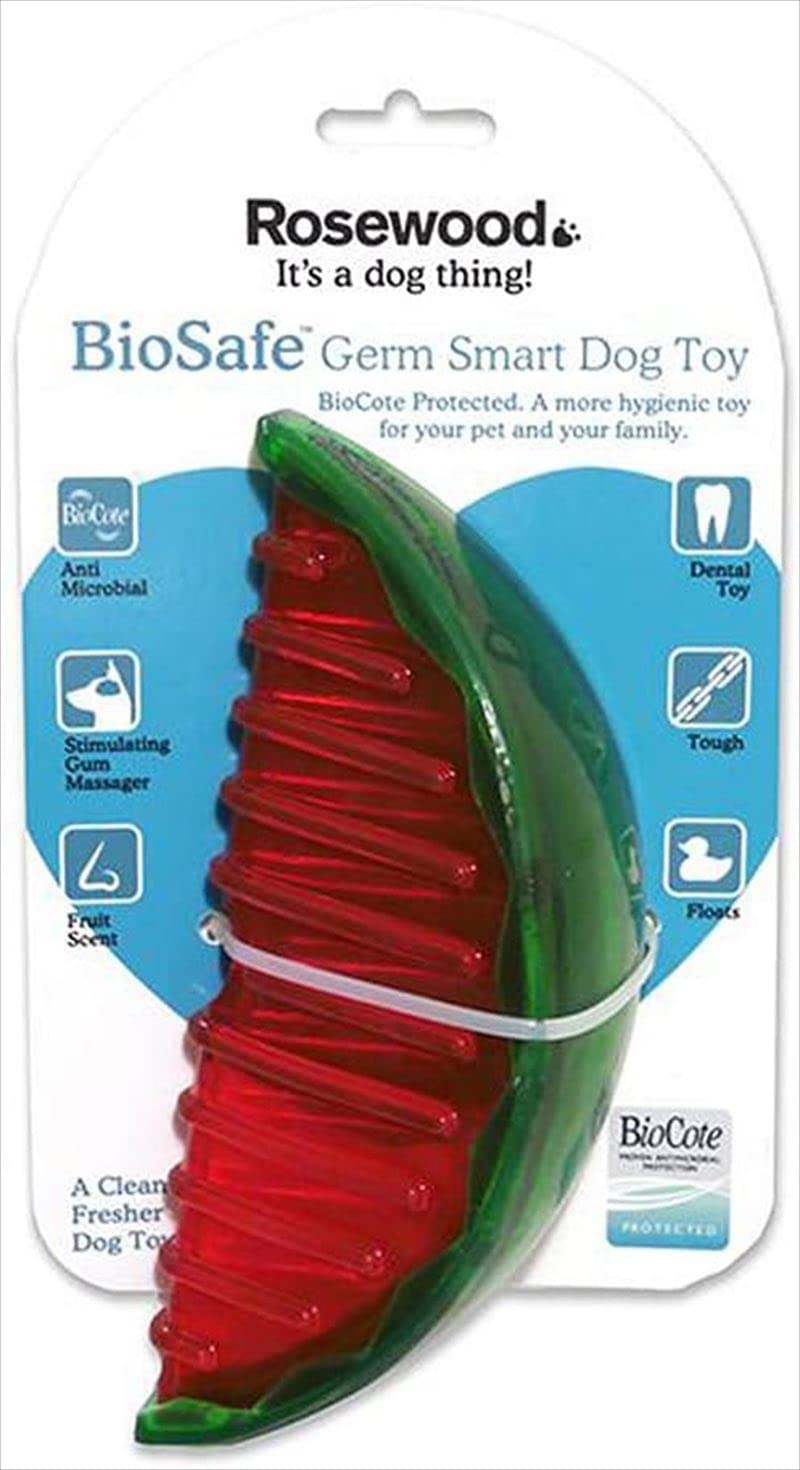 Rosewood Watermelon BioSafe Dog Toy, red/green