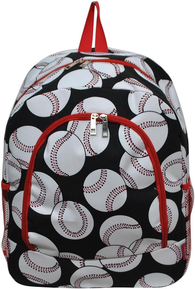 baseball theme backpack