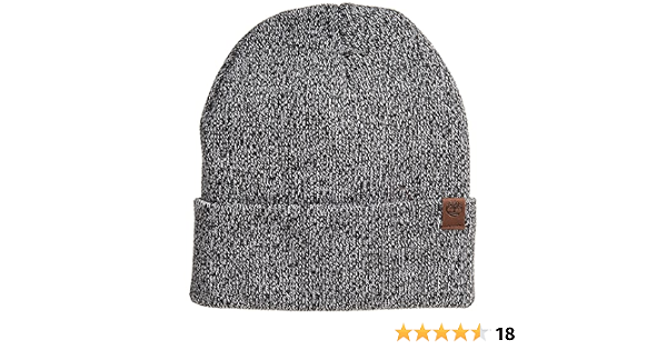 Marled Cuffed Beanie Watch Hat Black 