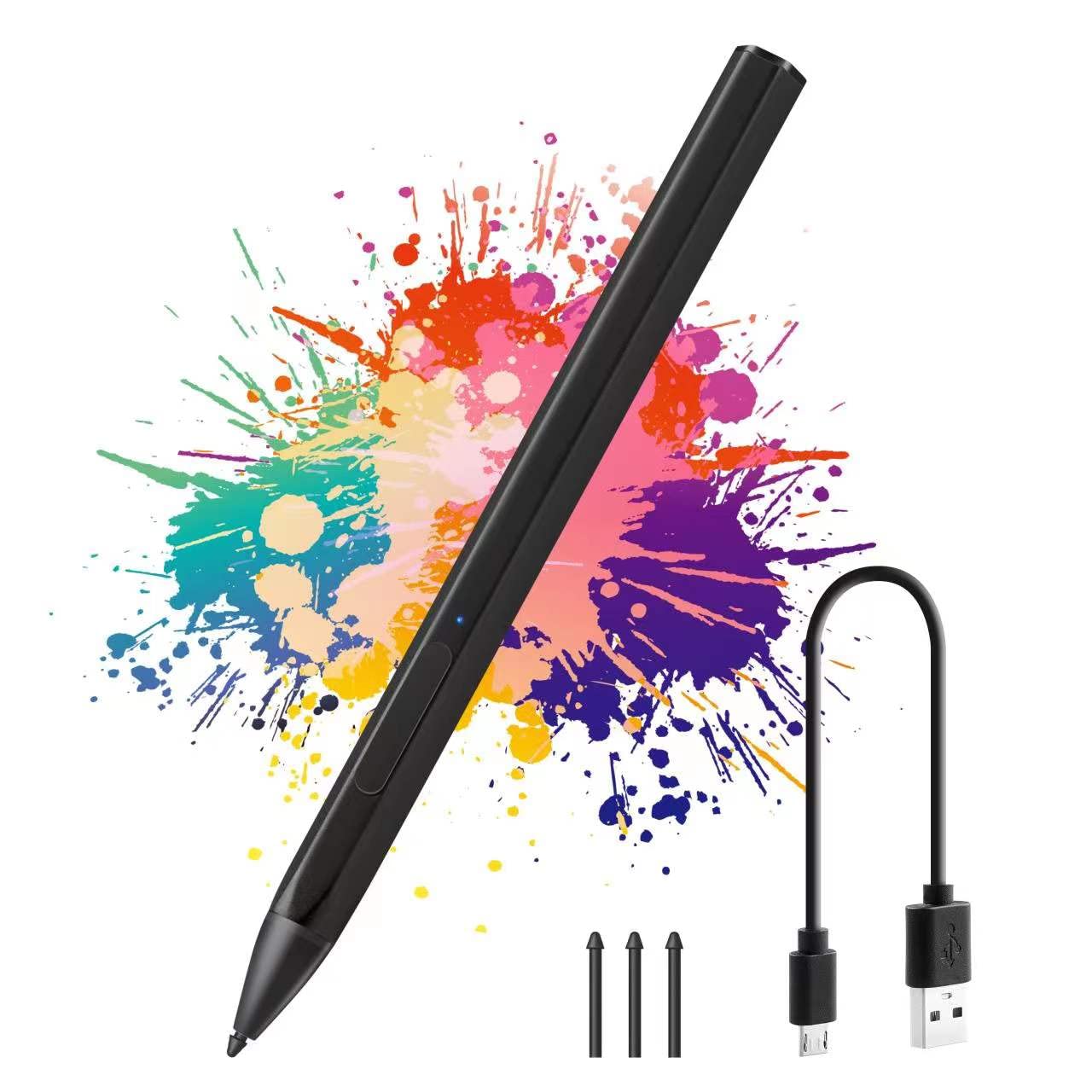 Eingabestift für Oberfläche, wiederaufladbarer Touchscreen-Stift, Handflächen-Ablehnung, Neigung und 4096 Stufen Druck für Microsoft Surface Pro X/8/7/6/5/4/3, Surface Book/Laptop/Studio, Surface Go