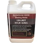 Aluminum Oxide - 10 LBS - Medium to Fine Sand Blasting Abrasive Media for Blasting Cabinet or Blasting Guns. #120 GRIT