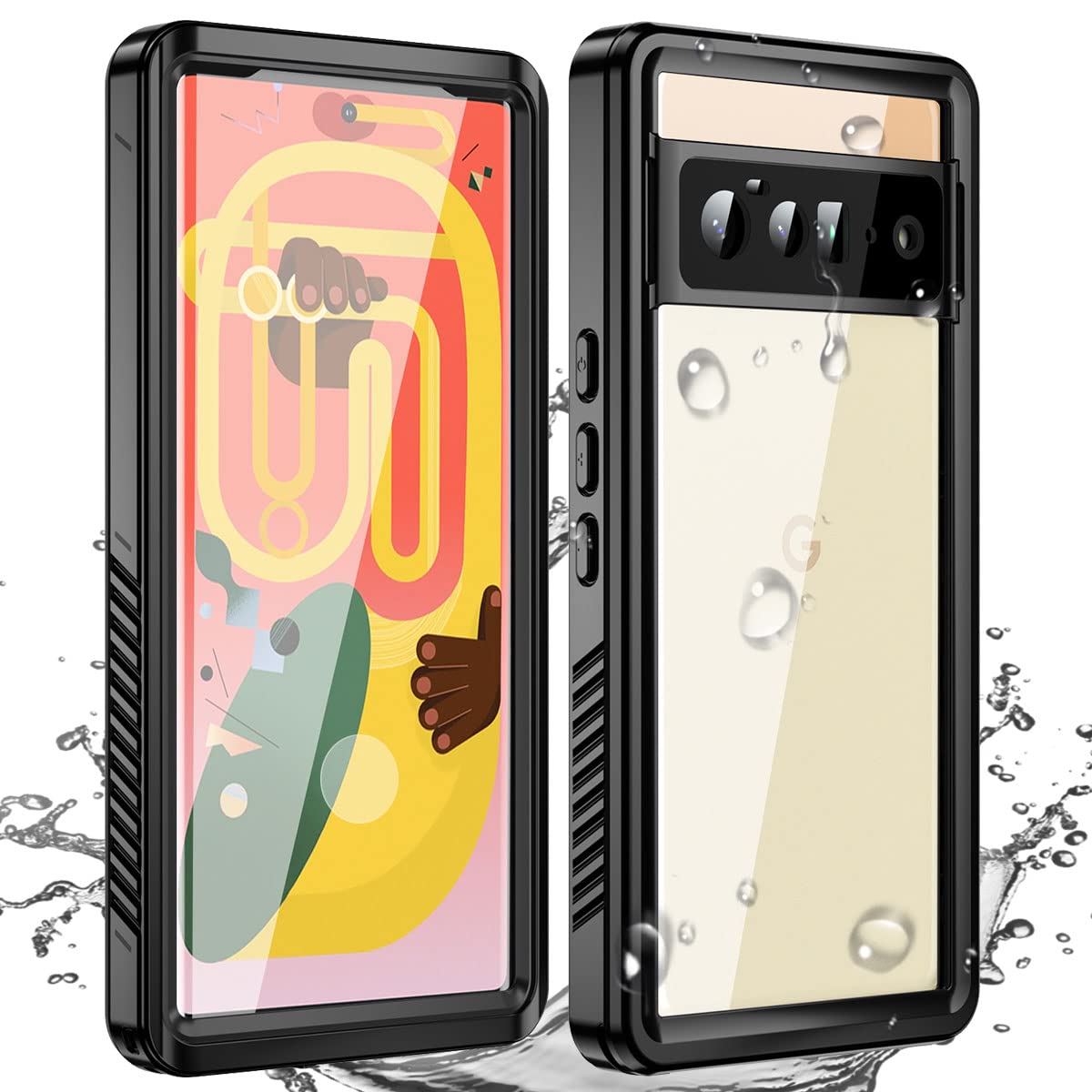 AICase Waterproof Case for Google Pixel 6 Pro 5G (6.7 inch) Snowproof, Dustproof Shockproof Waterproof Case, IP68 Certified Full Body Protection Underwater for Google Pixel 6 Pro — image 1