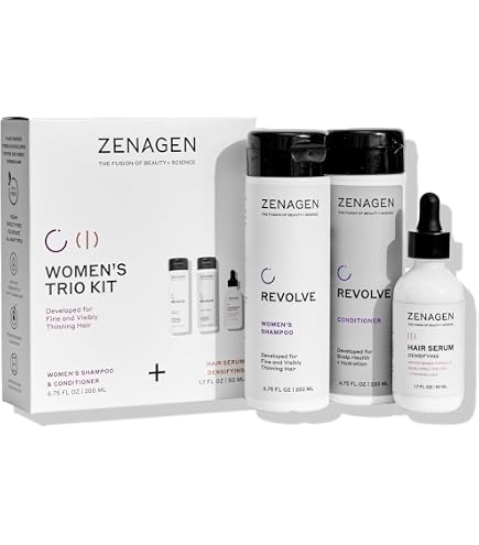Amazon.com: Zenagen Revolve Women's Trio Kit | For Fine Hair, 15.2