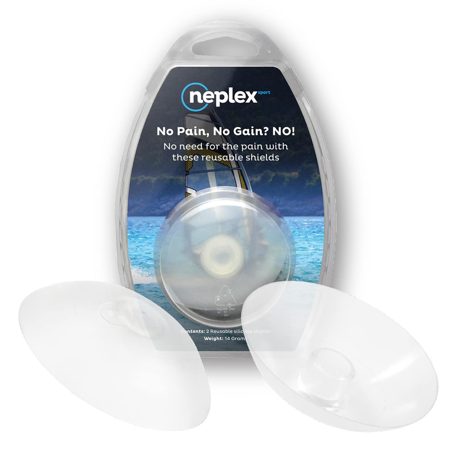 Neplex Surf Nipple Covers- Nipple Covers Silicone Anti Chafing Nipple Shields for Water Sports- Waterproof Nipple Covers for Swimming (Set of 2)